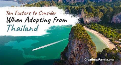 Factors to Consider When Adopting from Thailand.